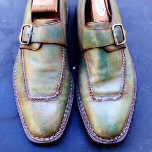 SALE - Sutor Mantellassi 8.5 Italian Multicolor Monk Strap Men’s Dress Shoes